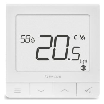 Комнатный термостат ZigBee SALUS SQ610, 230 В, ультратонкий, белый